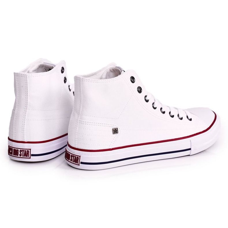 Baskets montantes classiques pour hommes Big Star DD174251 Blanc blanche 1