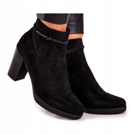 Bottes en daim noires Sergio Leone BT306 2