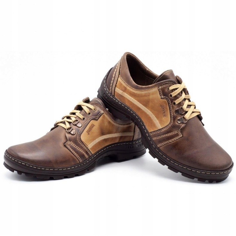 Joker Chaussures trekking homme 192 marron beige brun 4 Joker Chaussures trekking homme 192 marron beige brun 4