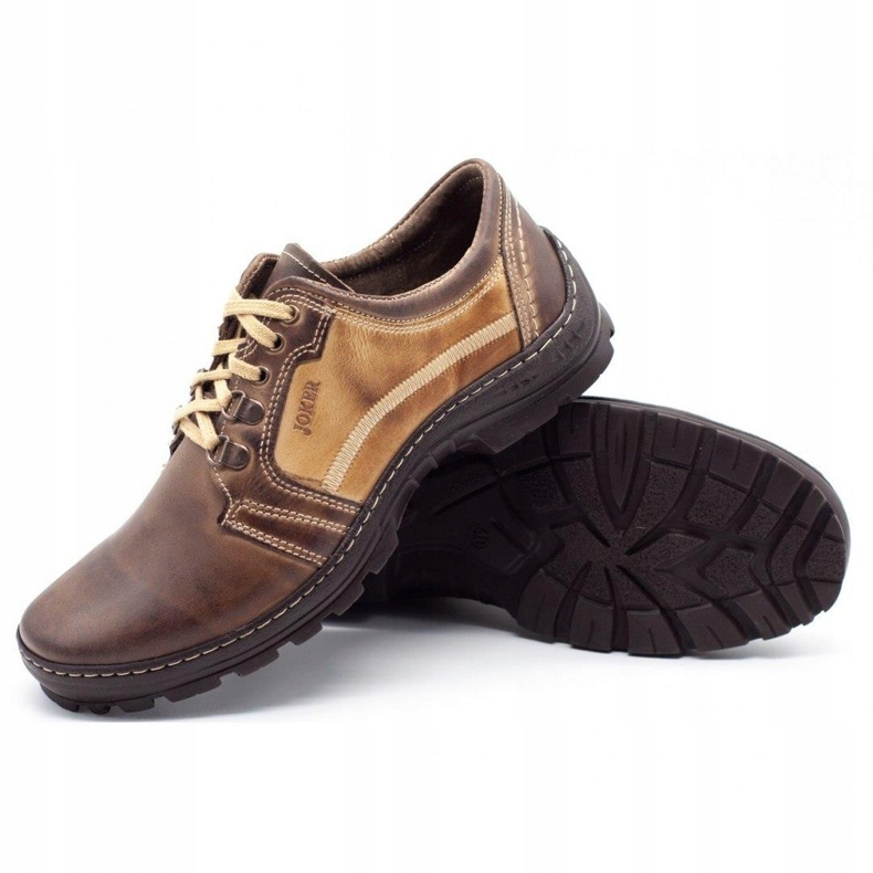 Joker Chaussures trekking homme 192 marron beige brun 2 Joker Chaussures trekking homme 192 marron beige brun 2