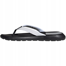 Pantoufles Adidas Comfort Flip Flop EG2065 blanches et noires pour femmes 2