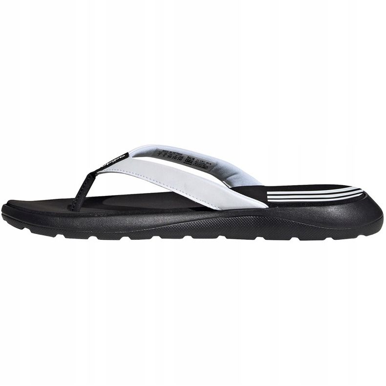 Pantoufles Adidas Comfort Flip Flop EG2065 blanches et noires pour femmes 2