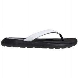 Pantoufles Adidas Comfort Flip Flop EG2065 blanches et noires pour femmes 1