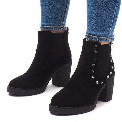 Bottes chaudes Sur un poteau H8-85 Noir le noir 1