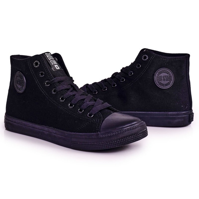 Baskets montantes classiques pour hommes Big Star FF174550 Noir 1