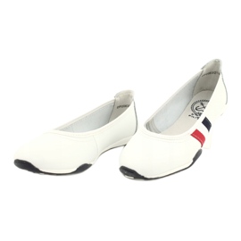Ballerines de sport pour femmes Filippo DP2063/21 blanc rouge bleu marine 2