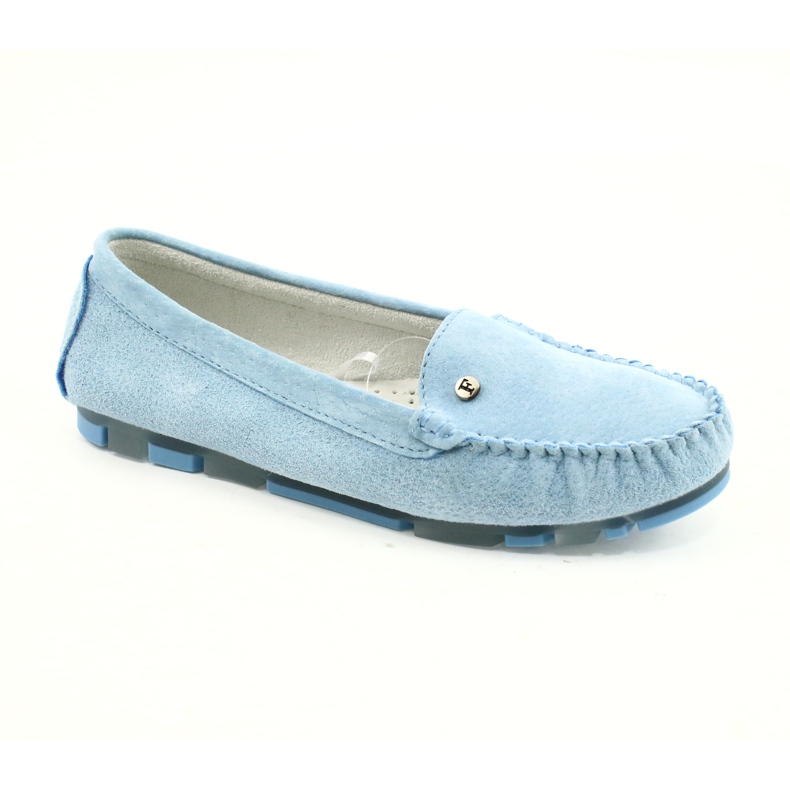 Mocassins femme en cuir Filippo DP2037/22 bleu 1