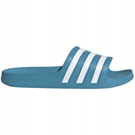 Chaussons Adidas Adilette Aqua FY8100 blanc bleu 1