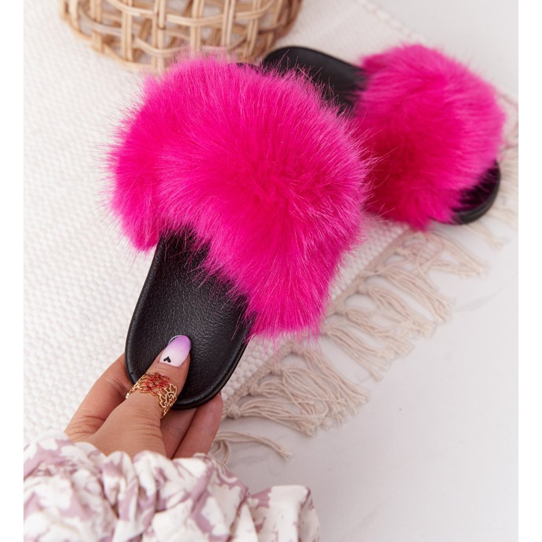 PS1 Chaussons Enfant Fourrure Fuchsia Fashionista rose 1 PS1 Chaussons Enfant Fourrure Fuchsia Fashionista rose 1