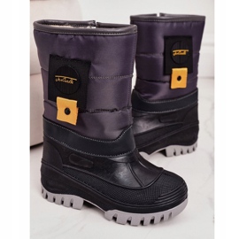 Apawwa Bottes de neige pour enfants réchauffées avec de la fourrure Gris Rubbi violet multicolore 2