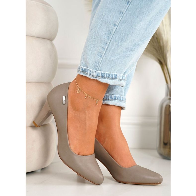 PJ1 Escarpins classiques sur Eleanor Cappuccino Bar beige 1