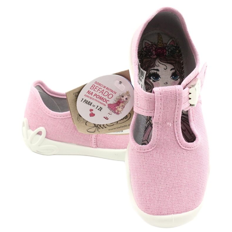 Befado chaussures enfants blanka rose 115X002 6