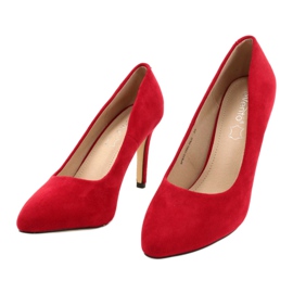Evento Escarpins Daim 9PB35-1095 Rouge 3
