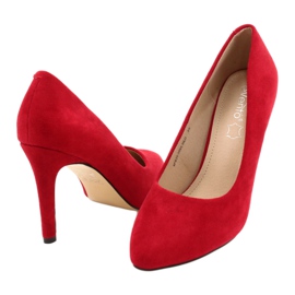 Evento Escarpins Daim 9PB35-1095 Rouge 4