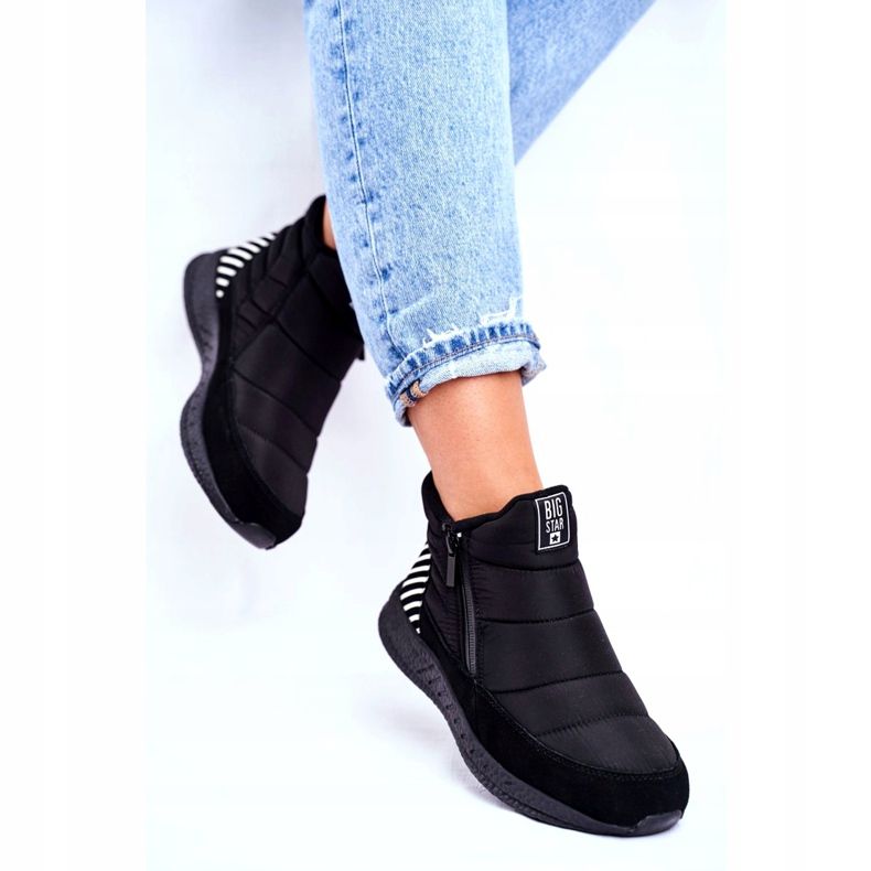 Chaussures de sport pour femmes Big Star Black GG274470 blanc noir 3