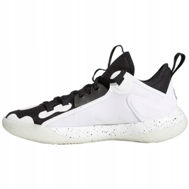 Chaussures enfant Adidas Harden Stepback 2 J blanc et noir FZ1545 1