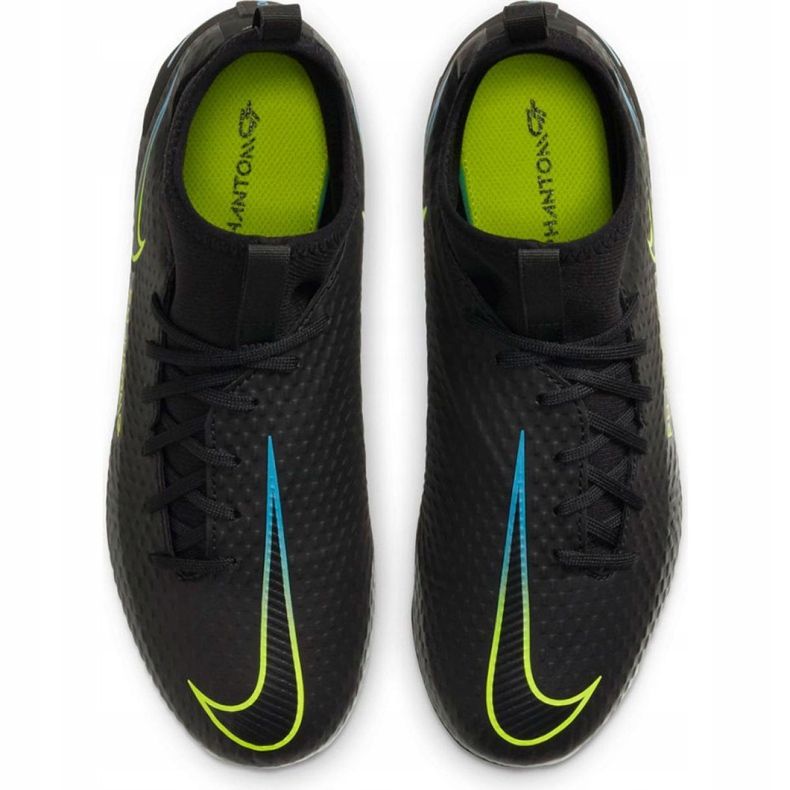 Chaussures de football Nike Phantom Gt Academy Df FG / MG Jr CW6694-090 noir noir 1
