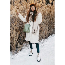 Bottes pour femmes Bottes en cuir Blanc GOE GG2N3057A blanche 1