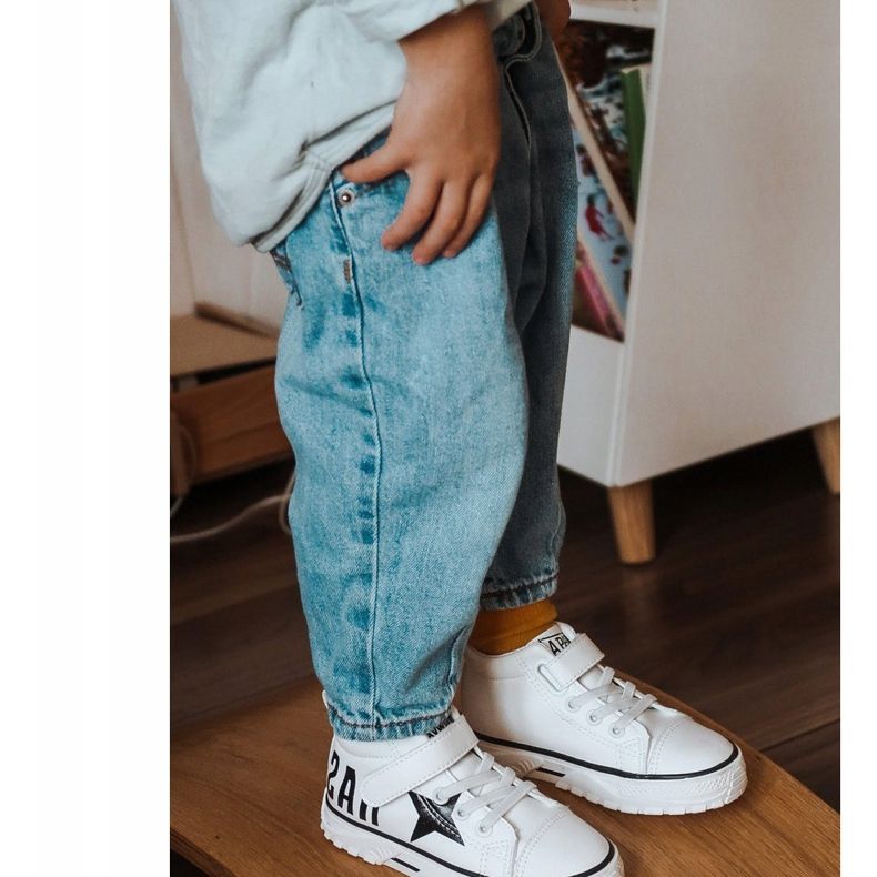 Apawwa Baskets Hautes Enfant Avec Velcro Blanc Sparky blanche 1 Apawwa Baskets Hautes Enfant Avec Velcro Blanc Sparky blanche 1