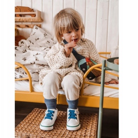 Apawwa Baskets montantes pour enfants Blanc et bleu marine Baxter ['blanc', 'bleu marine'] 2