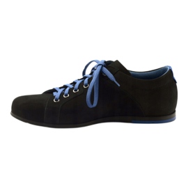 Chaussures de sport pour hommes noires Pilpol C191 bleu 2
