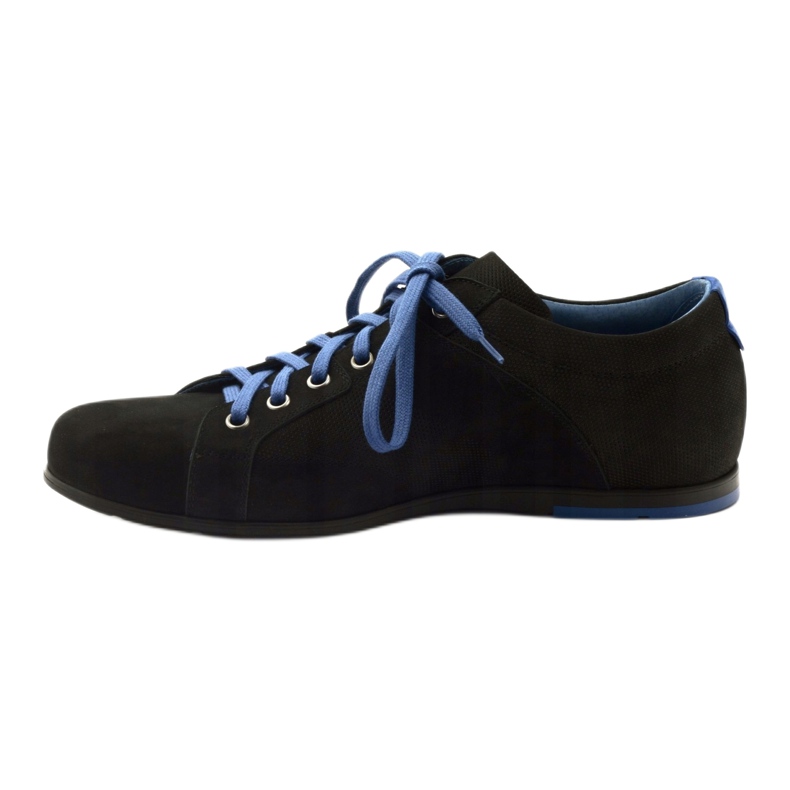 Chaussures de sport pour hommes noires Pilpol C191 bleu 2