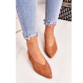 Ballerines En Daim Sur Talons Dorés Laura Messi 2127 Camel brun 2 Ballerines En Daim Sur Talons Dorés Laura Messi 2127 Camel brun 2