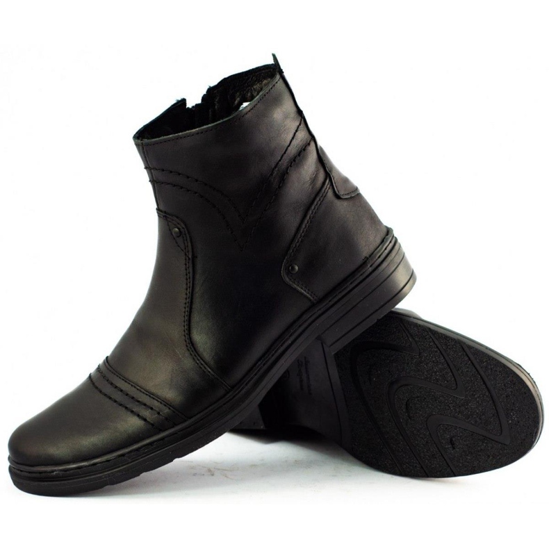 Polbut Bottines Chelsea hiver homme 252 noir le noir 2