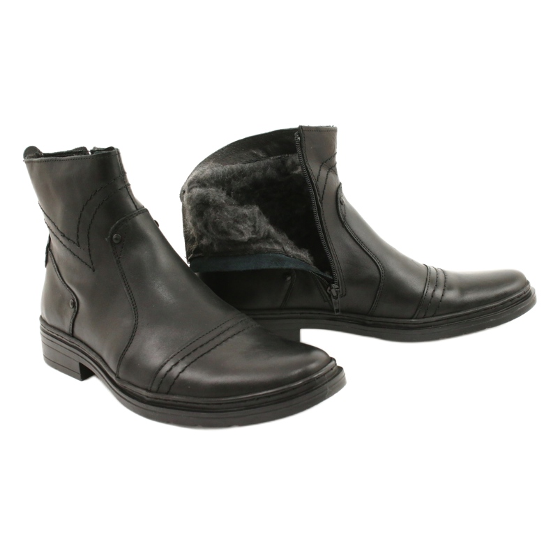 Polbut Bottines Chelsea hiver homme 252 noir le noir 5