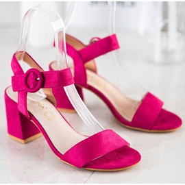 Sabatina Sandales fuchsia à boucle rose 1 Sabatina Sandales fuchsia à boucle rose 1