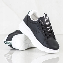 SHELOVET Baskets sur la plate-forme blanche Nice le noir 1 SHELOVET Baskets sur la plate-forme blanche Nice le noir 1