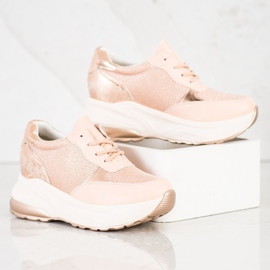 Bestelle Sneakers Poudre À Paillettes rose d'or 1