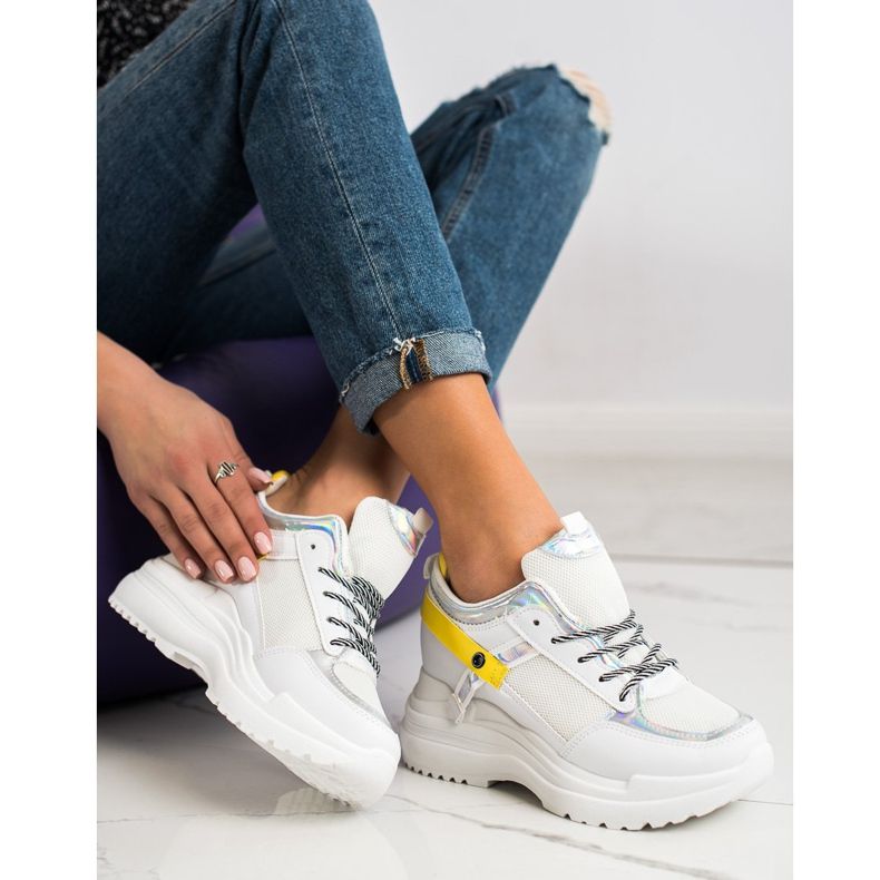 Marquiz Espadrilles de coin blanche 1 Marquiz Espadrilles de coin blanche 1