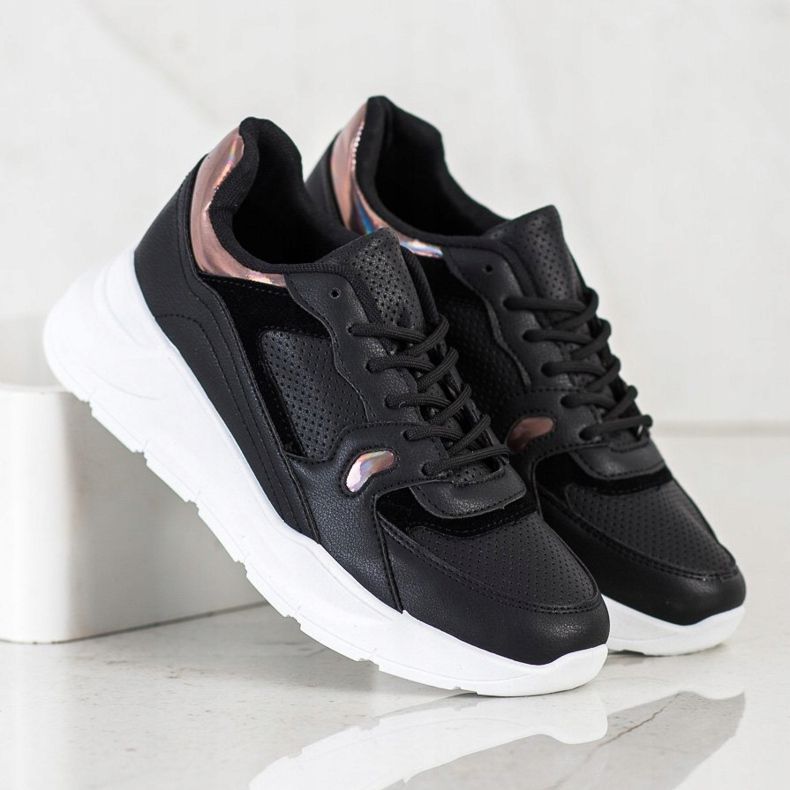 SHELOVET Baskets noires le noir multicolore 2