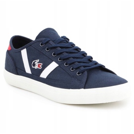Lacoste Sideline M 7-37CMA00297A2 blanche bleu marin 1