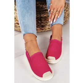 PS1 Espadrilles Classique Femme Fuchsia Flaure beige rose 6