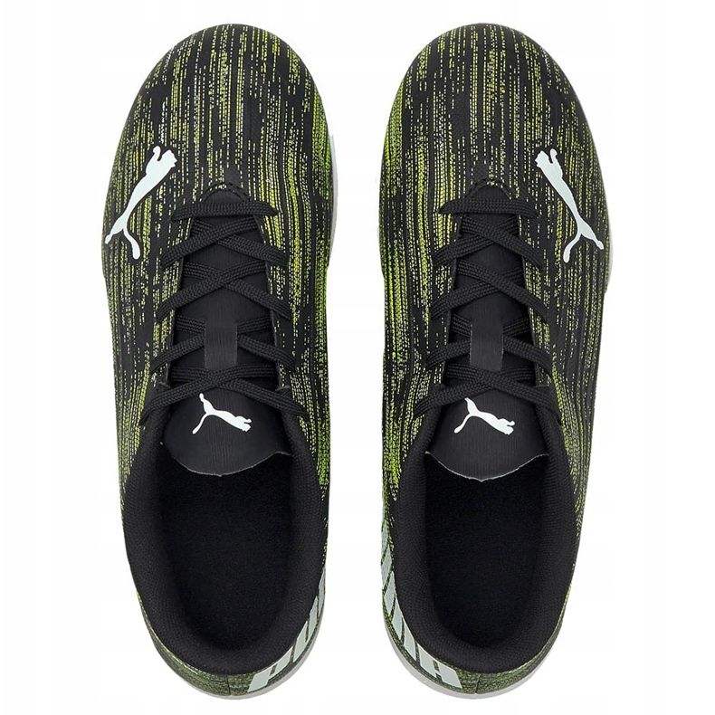 Chaussures de foot Puma Ultra 4.2 Tt Junior noir-vert-blanc 106367 02 le noir 1