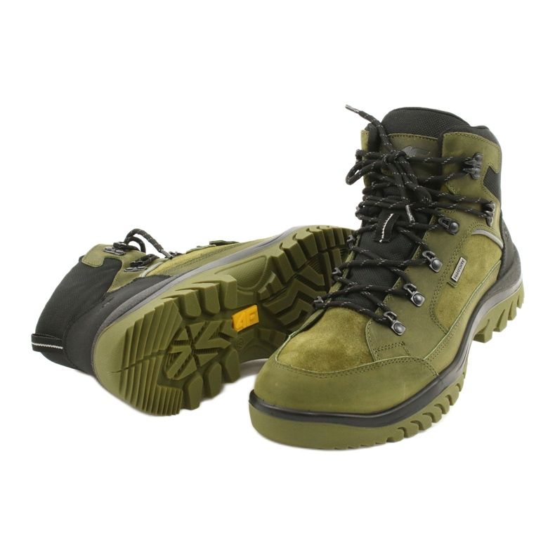 4F Hommes Trek M H4Z20-OBMH254 44S chaussures le noir vert 2