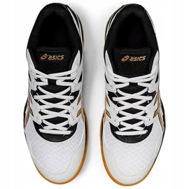 Asics Gel-Task Mt 2 blanc-noir-or 1071A036 102 chaussures de volley-ball pour hommes blanche 1