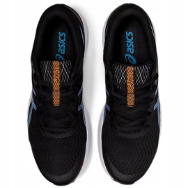 Chaussures de course pour hommes Asics Patriot 12 noir et bleu 1011A823 004 1