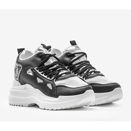 Baskets serpent noir et blanc 3170 le noir 1