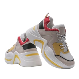 Baskets beiges Thenisse multicolore 2