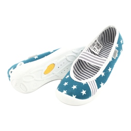 Chaussures enfant Befado 193X066 blanc bleu 4