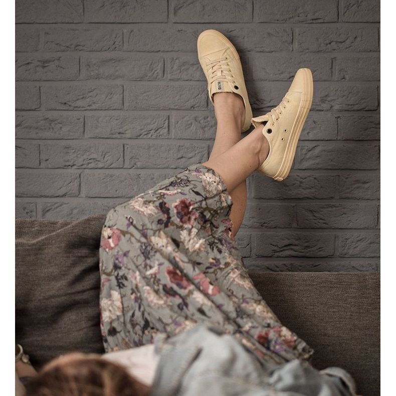 Baskets Femme Big Star Jaune DD274441 2