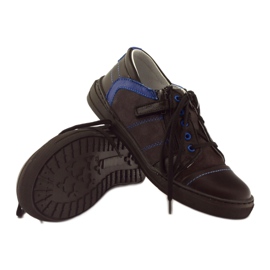 Chaussures basses noires à fermeture éclair Ren But 4292 le noir bleu 3
