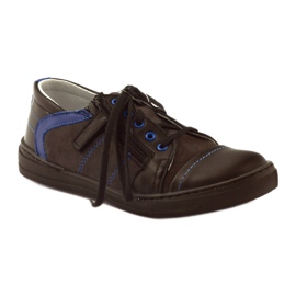 Chaussures basses noires à fermeture éclair Ren But 4292 le noir bleu 1