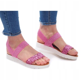 Sandales Avec élastique V12817 Rose argent 2 Sandales Avec élastique V12817 Rose argent 2