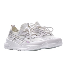 Baskets de sport Lativia blanches gris 1 Baskets de sport Lativia blanches gris 1