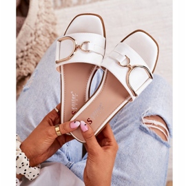 PS1 Chaussons Élégants Femme Blanc Debbie 2