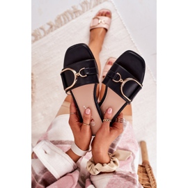 PS1 Pantoufles élégantes noires pour femmes Debbie 1